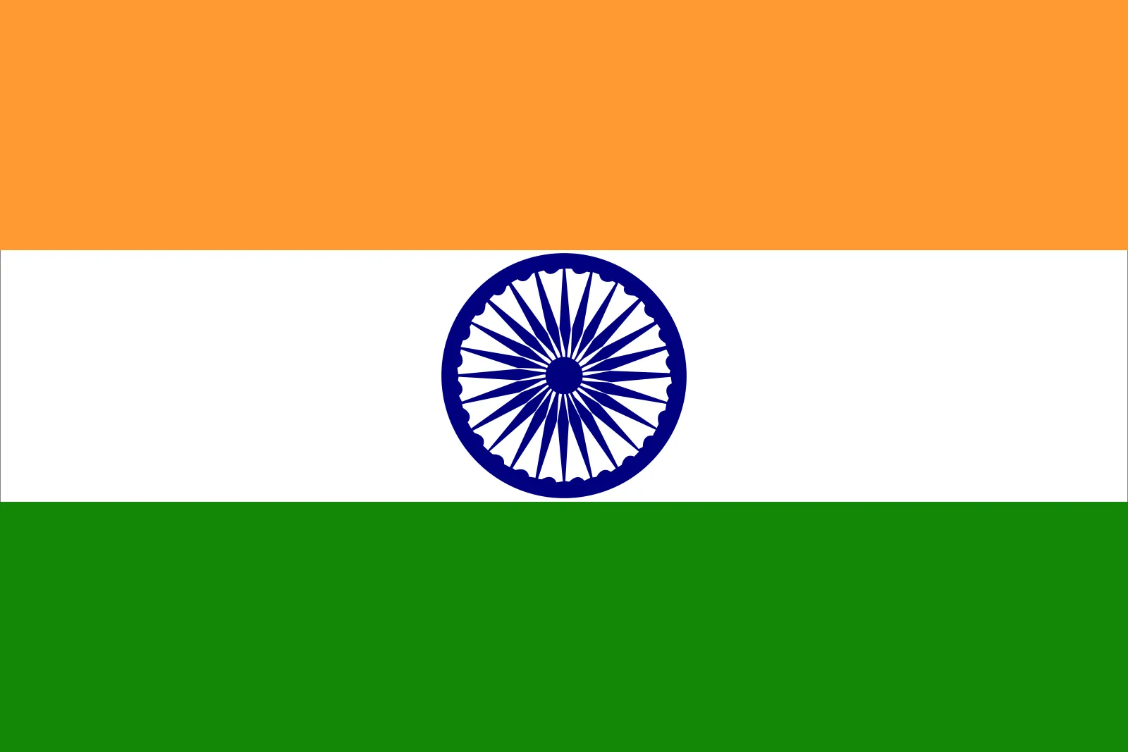 India flag representing Hindi language